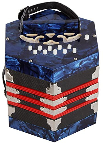 20 Tangenter Concertina Dragspel, Professionell Dragspel Concertina Med Väska, For Vuxna Instrumenttillbehör Nybörjare Studenter, Fascinerande Mjukare Ljud