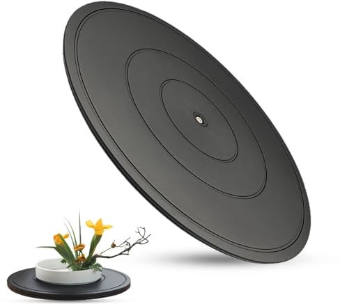 WORDFUN Plateau Rotatif Pivotant, Plateforme Rotative avec Roulement À Bille en Acier, Support Pivotant Rotatoire, pour Moniteur, Gadgets Cuisine, Projets D'artisanat, Plantes À Bonsaï
