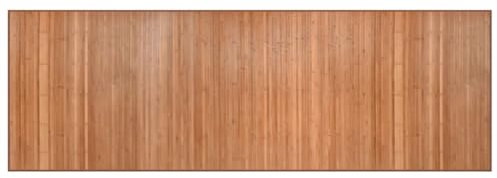 vidaXL Teppich, Bambusteppich Rechteckig, Bambusmatte rutschfest für Wohnzimmer, Läufer Küchenteppich Flurteppich, Modern, Natur 100x300cm Bambus