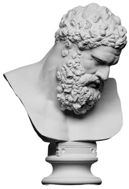Farnese Ercole Busto Statua Greco Fatto a Mano Museo Replica Scultura in Marmo