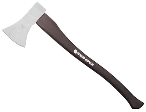 SÄGENSPEZI Forstaxt 70 cm Axt 1600g mit Hickory Holzgriff Stiel