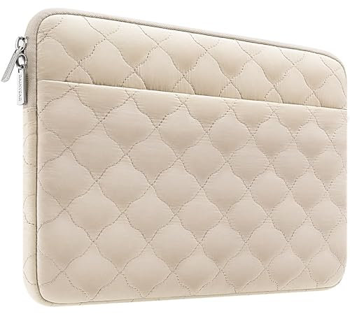RAINYEAR 13.3 Funda para portátil de 14 Pulgadas Compatible con MacBook Pro M3 M2 M1 Chormebook Notebook de 14 Pulgadas Ultrabook Bolsa Protectora para Ordenador portátil, Caqui