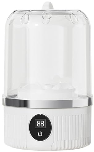 Lave-sous-vêtements, petite laveuse portable, appareil automatique électrique léger sans fil, 20,5 x 12,5 cm, pour chaussettes, usage personnel, blanchisserie d'hôtel, blanc