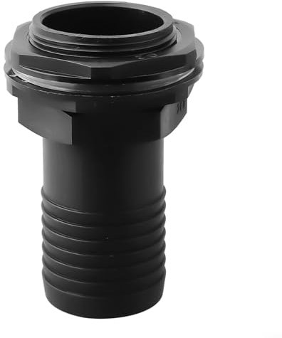 Pumixiy Kit de espiga Rain-Barrel Adaptador de desbordamiento de barril de lluvia Kit de conector de 1 pulgada con arandela y tuerca de bloqueo para tanque de almacenamiento de agua, sistema de riego