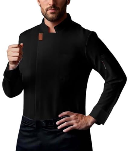 Veste Cuisine Professionnelle à Manches Longues, Veste Homme, Blouse de Travail Homme, Tenue Cuisine Femme, Blouse Cuisine Homme, Veste Cuisine Femme, Veste de Cuisine, Jacket, Hôtel Restaurant