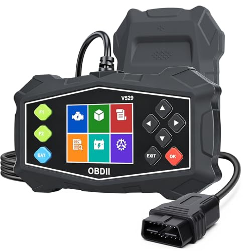 ZEXMTE - Herramienta de diagnóstico OBD2, escáner Profesional OBD2 con Flujo de Datos, Modo 6, Modo 8 y preparación I/M, Lector de código Mejorado para automóviles y Camiones, Pantalla a Color de 2.8