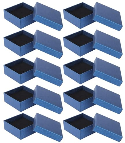 JOINPAYA Scatole per Organizzare Cartone Multi-funzione Pezzi per Blu Gioielli e in 10 Design Elegante e Vintage Anelli e Collane Accessori Ogni Giorno