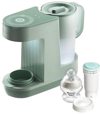 Tommee Tippee Limited Edition Sage Green Perfect Prep Machine, Baby Bottle Formula Feed Maker with Antibacterial Water Filter, App Support, Day & Night Feed-Friendly Features, Sage