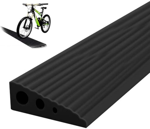 OSDUE Tröskelramp, 2,5 cm 500 kg 100 x 6,5 cm, gummi för robotstol