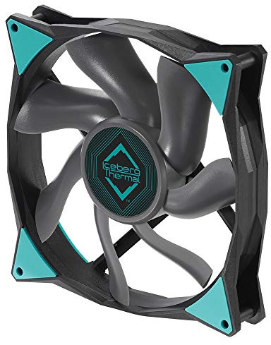 Iceberg Thermal IceGALE Premium 140mm- 1800 RPM, 4 Pines, Ventilador de PC de 140 mm, ventilador pwm, (140mm, negro)