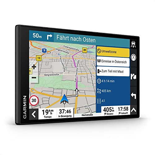 Garmin [renewed] DriveSmart 76 MT-S Amazon Alexa – Navigationsgerät mit Alexa Built-in, großem 7 Zoll (17,8 cm) HD-Display, 3D-Europakarten mit Umweltzonen, Verkehrsinfos in Echtzeit [Generalüberholt]