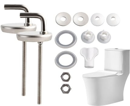 WC-Sitz Armaturen Edelstahl Ersatz Scharnier, Toilettensitz Fix Fitting Edelstahl Zurück, WC-Sitz Brille-Scharnier mit Befestigung Haus, Hotels (STYLE 2)