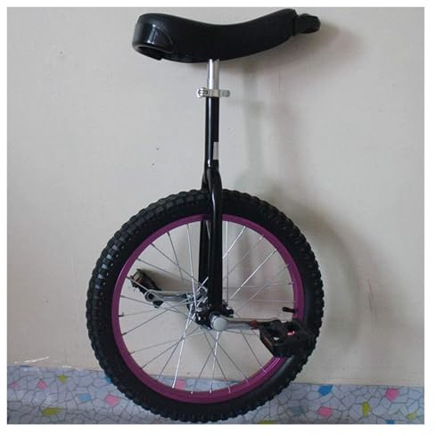 Enhjuling, 16/18/20 tums hjul halkfria vuxencyklar enhjuling höjdjusterbara mountainbikes(Schwarz,18inch)