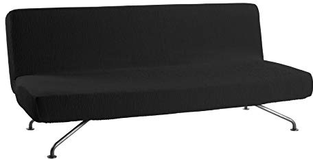 Martina Home Emilia Funda de Sofá Clic Clac, Tela, Negro, 180 a 205 cm