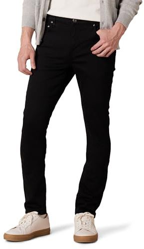 Amazon Essentials Men's Jeans, Skinny-Fit Comfort Stretch - Discontinued Colours, Black, 34W / 28L