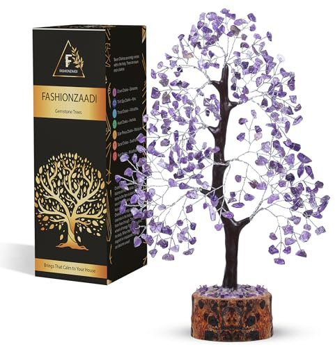 Amethyst Gemstone Tree of Life, Feng Shui Tree, Wealth & Prosperity Good Luck Tree, Ornament Sculpture, Gifts for Women, Crystal Tree, Healing Gemstones, Spiritual Mystical Gift, Gifts For Women
