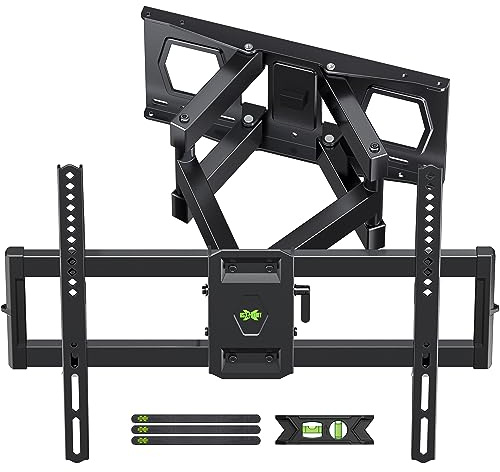 Full Motion TV Wall Mount for Most 37-84 Flat Screen TV, Swivel or Tilt TV Wall Bracket with Dual Articulating Arms, for 12-16 Wood Studs, Max VESA 600x400mm, Load 120 lbs by USX MOUNT