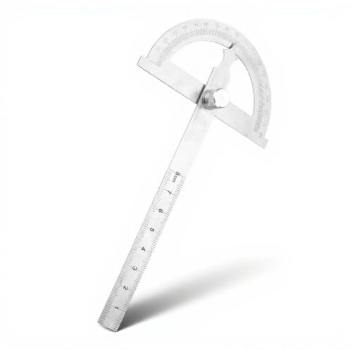 2 i 1 vinkel mätverktyg gradskiva linjal, vinkel goniometer linjal, gradskiva linjal, vinkel Finder verktyg (80 * 120mm)