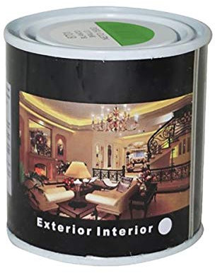 H HANSEL HOME Pintura Esmalte al Disolvente para Madera y Metal, Pintura Alquidica de Rápido Secado para Superfícies Interiores y Exteriores(Verde Hierba, 125 ML)