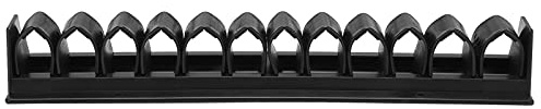 Whip Rack Holder, Plastic Horizontal Wall Mounted 12 Slot Horse Whip Holder Whip Rack Hanger Whip Holder Organizer for Horse Whip Storage