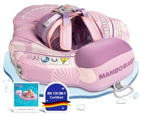 HECCEI Flotador Bebe Mambobaby No Inflable Duradero y Respetuoso con la Piel Baby Swimming Float, Anillo de Natación para Piscina Playa Flotador para Bebés de 3 a 24 Meses