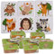 Bada Bing 12er Set Magisches Handtuch Waldtiere Baumwoll-Waschlappen Zauberhandtuch für Kinder ca. 30x30 cm 6fach s. Kindergeburtstag Geburtstag Mitgebsel