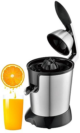 Spremiagrumi Elettrico Professionale 350W in Acciaio Inossidabile - 0.4L, Facile da Pulire, Senza BPA, Ideale per Spremuta di Arance e Altri Agrumi, Argento