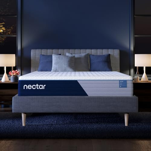 Nectar Classic Hybrid 12” Twin Mattress - Medium Firm - Memory Foam & Innerspring Coils - Cooling Top Layer - Back Pain Relief - Mattress in a Box - 365-Night Trial & Forever Warranty