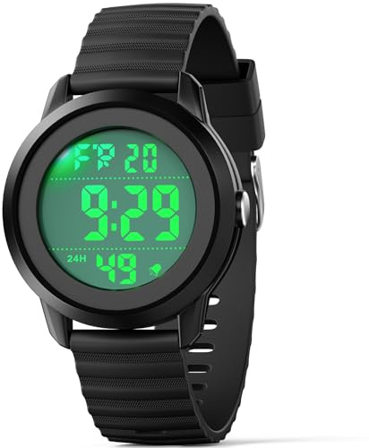 Ayybboo Digital Kids Watch for Boys and Girls Aged 8-16 | Boys Watch with Light, 3ATM Water Resistant,Alarm and Stopwatch Sporty Outdoor Childrens Watch Suitable for Daily Wear