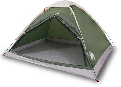QJBSAVVA Tienda de campaña para 2 personas, color verde, de poliéster 185T con revestimiento de poliuretano, 190 x 135 x 107 cm, ligera tienda de trekking para aventuras al aire libre, senderismo y