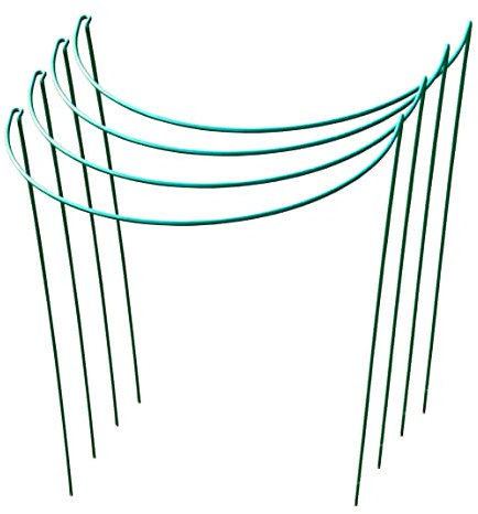 Selections Garden Hoop Bow Plant Support Connecting Green Metal Hoops 52cm x 90cm - Pack of 4