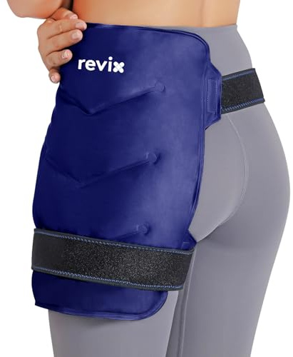 REVIX Hip Ice Pack Wrap después de la cirugía para bursitis de cadera, hielo reutilizable para cirugía de reemplazo de cadera, aliviar el dolor de flexor de cadera, inflamación y hinchazón