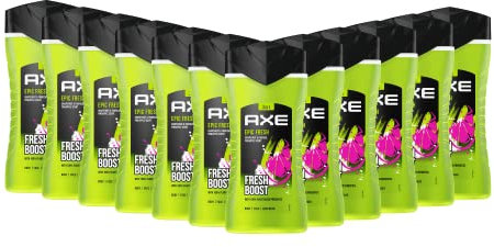 Axe 3-in-1 Duschgel & Shampoo Epic Fresh für langanhaltende Frische und Duft dermatologisch getestet 250 ml 12 Stück
