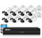 SANSCO 8 Channel 5MP DVR CCTV Camera System, 3TB Hard Drive for 24/7 Recording, 8pcs 1080P Outdoor Security Cameras, Night Vision, Face/Human Detection, Waterproof, Easy Mobile Viewing