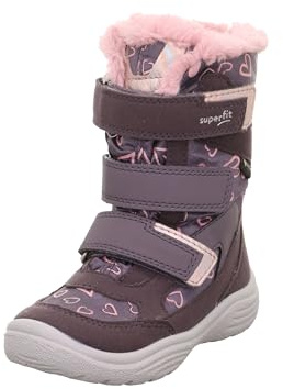Superfit Mädchen Gore-tex Avec Doublure Chaude Cristal Schneestiefel, Lila Rosa 8510, 33 EU Weit