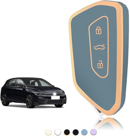 TOOMUME Nyckelfodral för Volkswagen VW Golf 8 MK8, Cupra Born Formentor, Seat Leon MK4 Ateca Tarraco, Skoda Octavia Atlas - Fjärrkontroll Smart Key