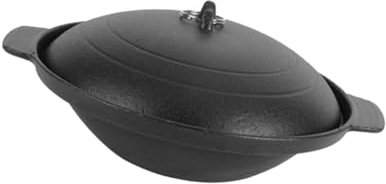 Alipis Pentola Per Brasare Il Riso Pentola in Ghisa Pentola E Teglia Per Casseruola