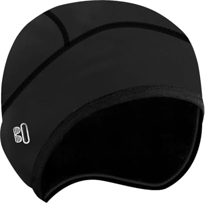 Berretto Invernale da Corsa e Tempo Freddo Termico per Casco da Ciclismo, Berretto Sottocasco Bici Antivento e Impermeabile con Fori per Occhiali,per Corsa, Ciclismo e Sci, Compatibile con Caschi