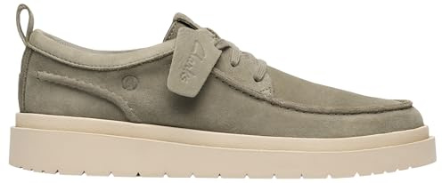 Clarks Polden Moc Mens Sage Suede, 8.5