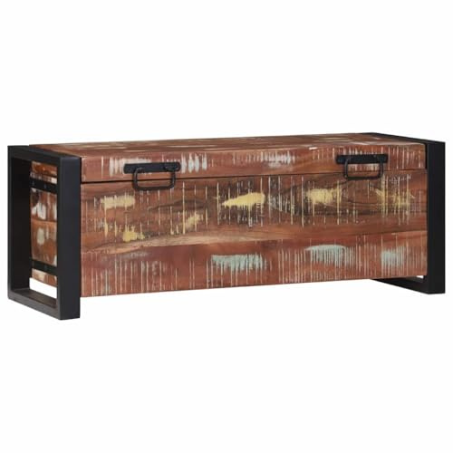 vidaXL Baúles de almacenamiento con almacenamiento 80 x 30 x 30 cm, Almacenamiento para dormitorio, cofres rectangulares, estilo industrial, solución rústica para tu loft