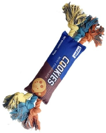 LOS ANDES hundleksak hund squeaky leksak för små medelstora hundar, interaktiv och tandrengöring husdjur tuggleksak för tristess, dra
