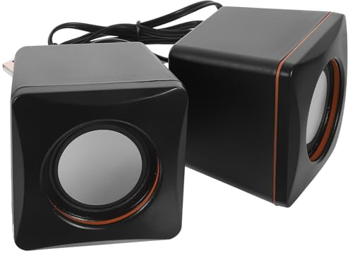 Alipis Mini Altoparlanti USB per Computer da Tavolo Altoparlante Portatile Compatto per Laptop e PC Audio Multimediale da Viaggio e Uso Domestico