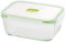 GIO'STYLE Conteneur alimentaire en verre – 1,5 L – Fermeture hermétique – Rectangulaire – Fabriqué en Italie – Convient pour réfrigérateur, congélateur, micro-ondes – Ligne 2 en 1 verre