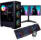 Veno Scorp ARGB Gaming PC Set i5 240 SSD 500 HDD 8GB RAM with 2 x 19” Monitors Win 10 Wifi Vortex V4 (Renewed)