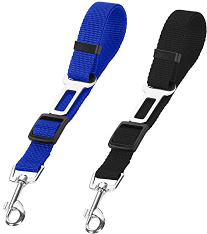 SLFYEE Ceinture de Sécurité Réglable et Indéchirable pour Chien - Harnais Universel pour Animaux de Compagnie en Voiture