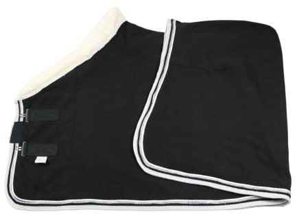 WAGNER Fleece svettfilt med pälskrage (svart-vit, 125)