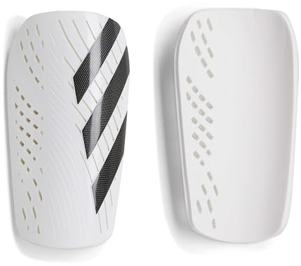 adidas Unisex-Adult Tiro Club Shin Guards, White/Black, Small