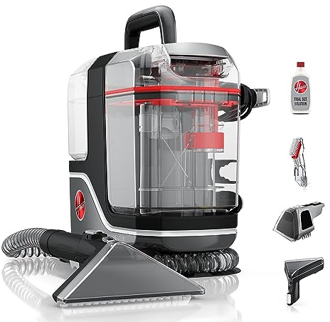 Hoover CleanSlate XL Deep Cleaning Carpet + Upholstery Spot Cleaner Machine with Specialized Tools, Permanent Stain Remover, Pair with Hoover Portable Spot Cleaner Solution