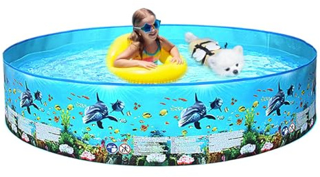 Piscina Per Cani Pieghevole, Piscina Pieghevole Per Cani In PVC, Antiscivolo Vasca Da Bagno Per Cani, Portatile Piscinetta Per Cani, Piscina Per Cani Taglia Per Bambini