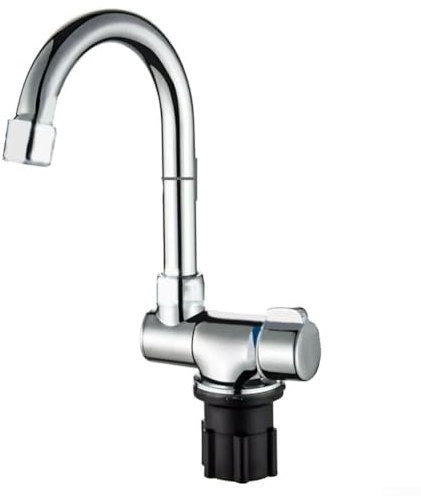 Grifos mezcladores para caravana, caravana, autocaravana, mezclador de agua fría y caliente, rotación de 360°, grifo mezclador para lavabo de encimera para fregadero de caravana, bar, granja